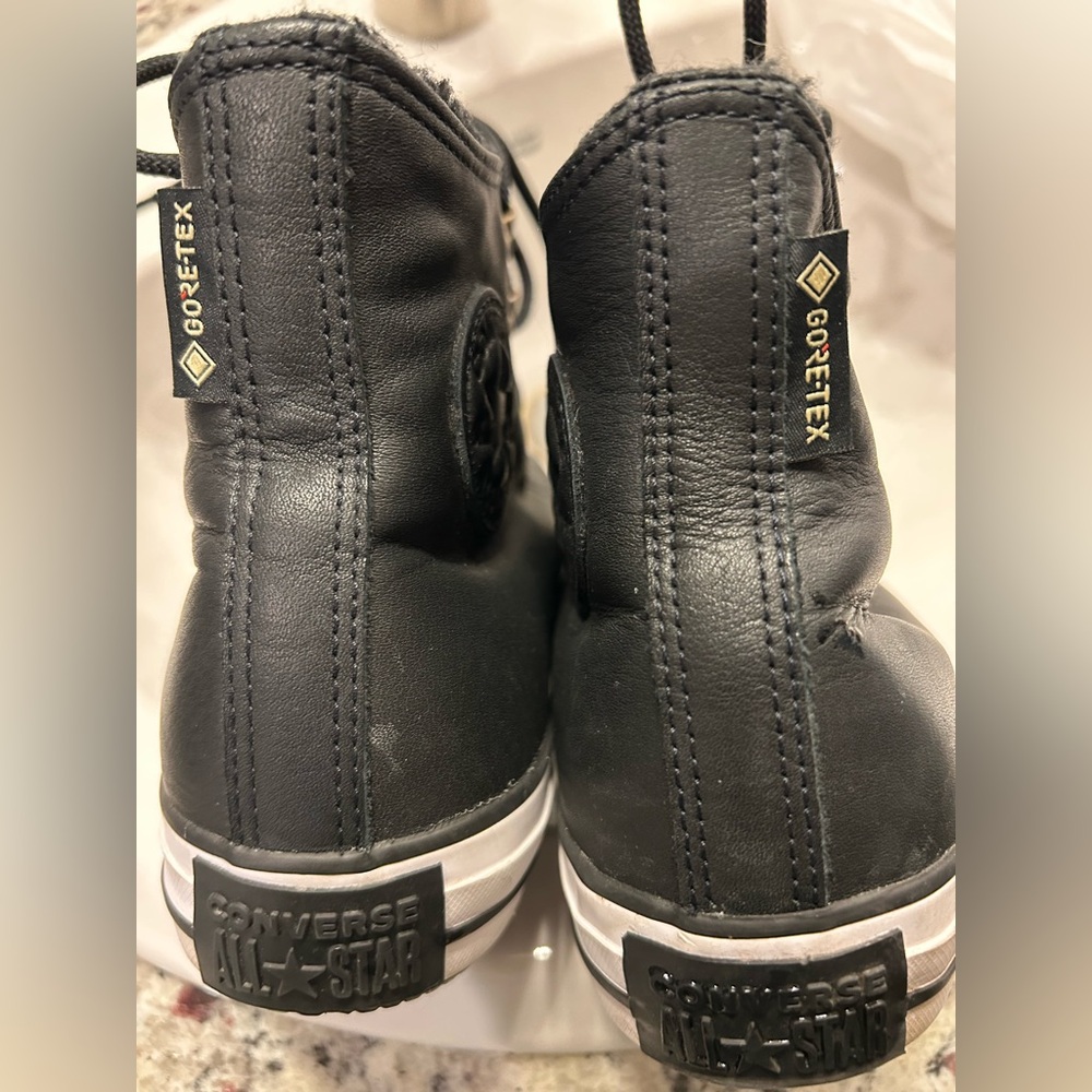 Converse Chuck GORE-TEX Waterproof Black & White Women’s size 8.5 Men’s 6.5 - Picture 6 of 7
